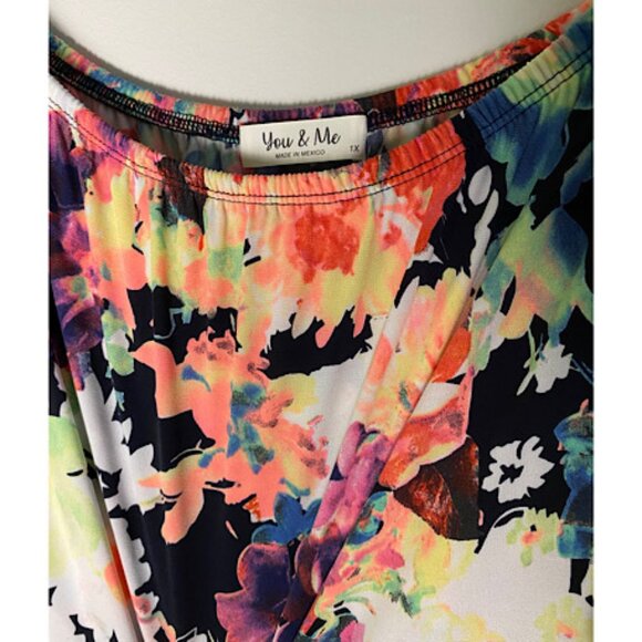 NEW  Black Multi Colour Printed Off shoulder Plus Size Long Maxi Dress Bohemian - Picture 7 of 8